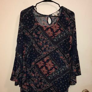 Stem and Vine Blouse. Size Large.